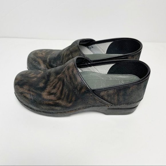 Dansko Black and Brown Clogs - US Size 9.5 10 EU Size 40 - Picture 5 of 7